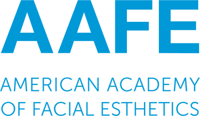 American Academy of Facial Esthetics (AAFE) Logo - Volterra Dental Comprehensive and Aesthetic Dentistry Blue text logo with large “AAFE” above the words American Academy of Facial Esthetics. - Volterra Dental Comprehensive and Aesthetic Dentistry